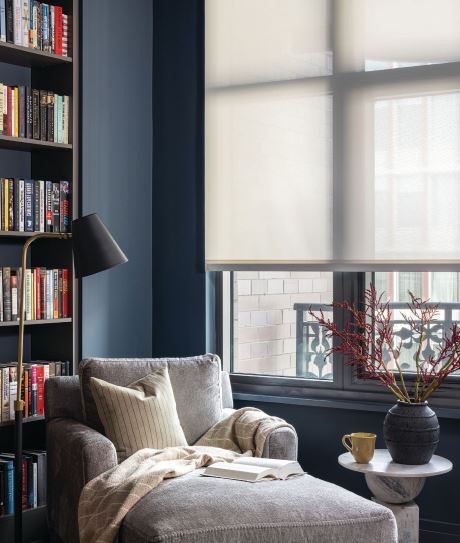 The home boasts several spaces for enjoying coffee and a great book. photographed by JENN VERRIER