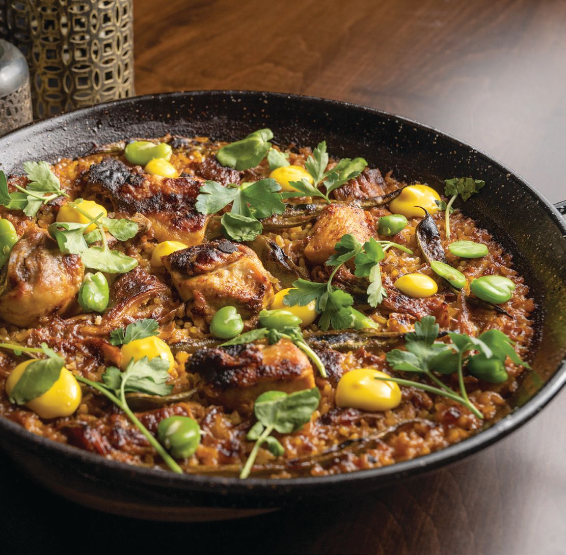 Amada's Paella Valenciana.