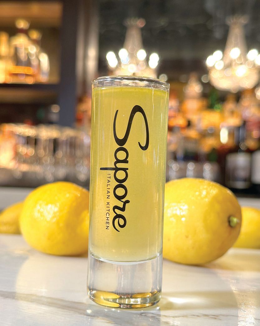 Enjoy limoncello at Sapore.