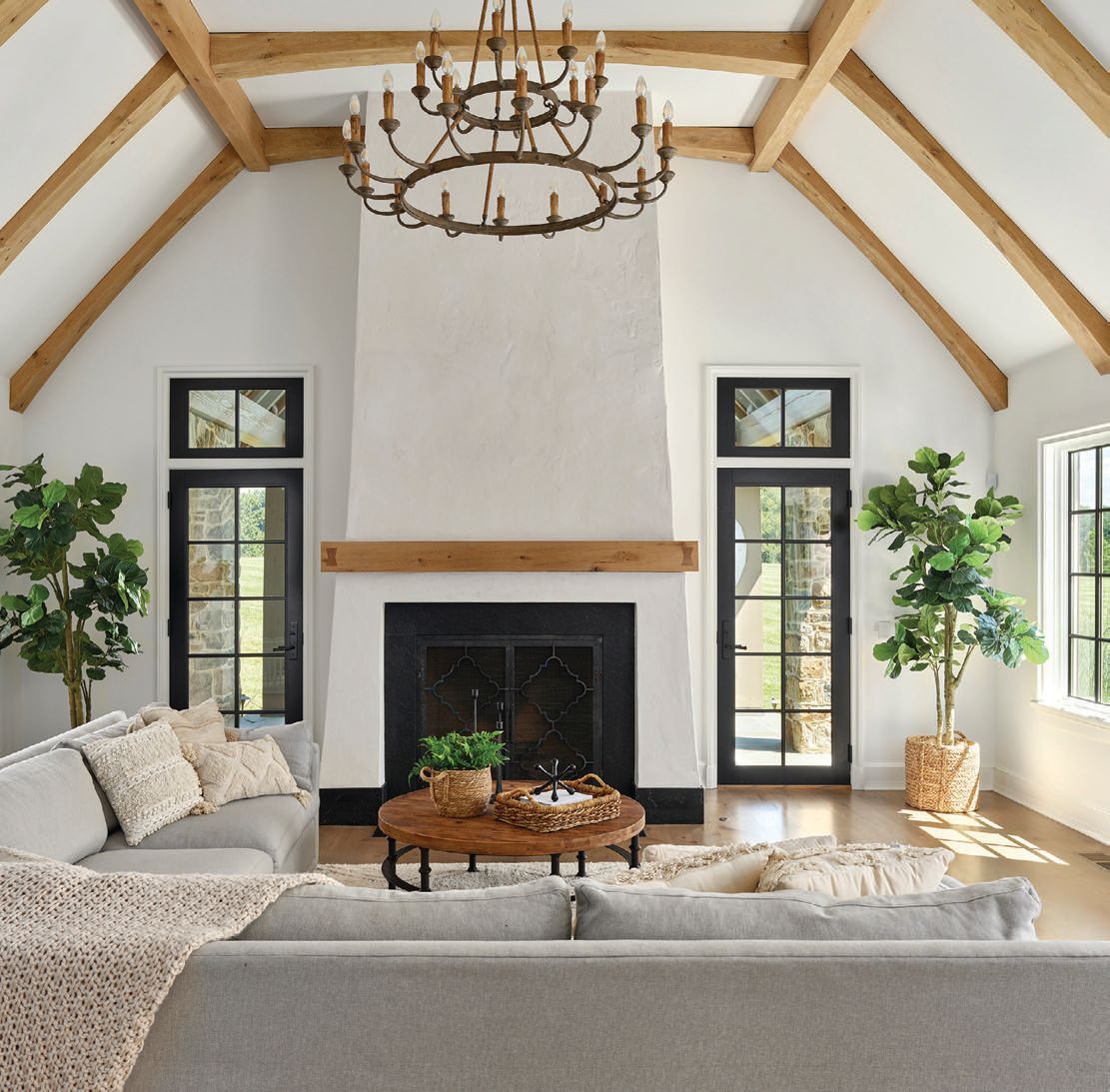 Inside Archer & Buchanan Architecture's project, Chestnut Fields, in Chester County.