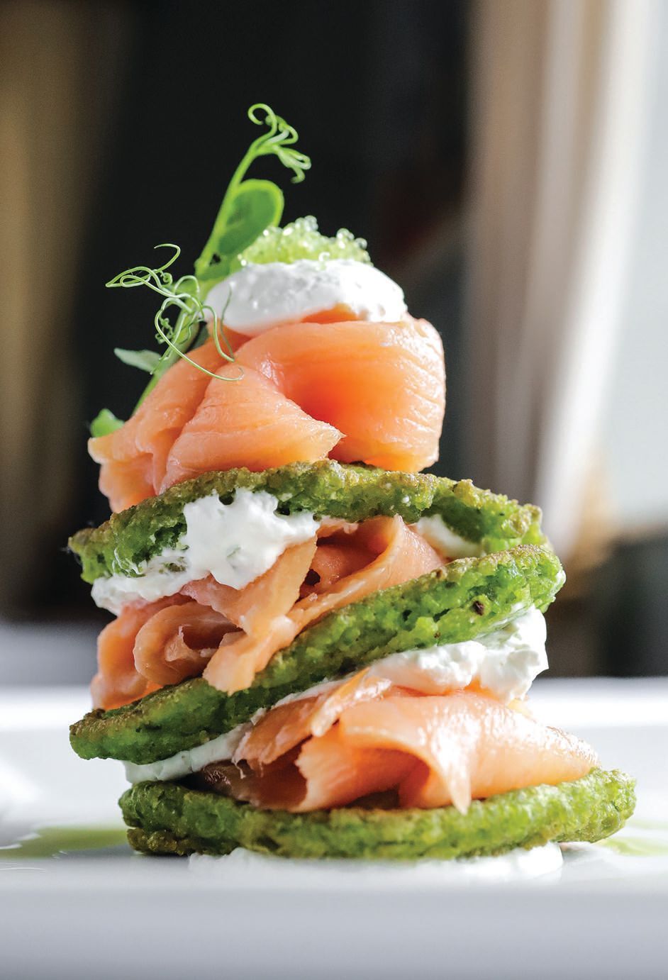 Savor smoked salmon at FÄNIKS PHOTO: BY ERIC STRIFFLER