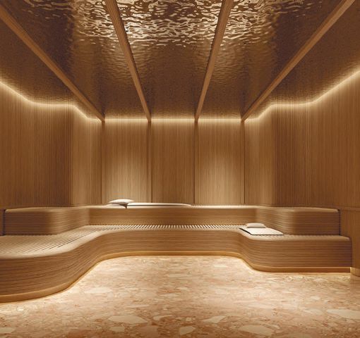 Members can relax in the Saunarium PHOTO COURTESY OF TERRA