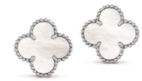 Van Cleef & Arpels sweet Alhambra earstuds, vancleefarpels.com PHOTO COURTESY OF BRANDS