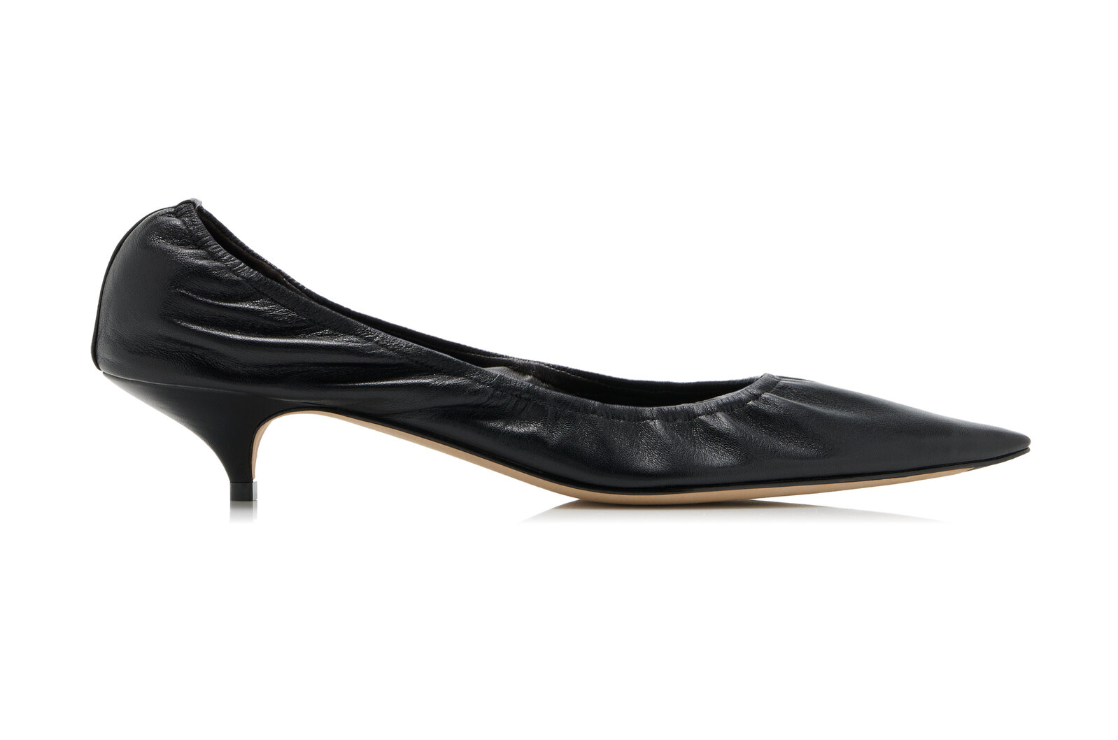 black kitten heel dress shoes Ornella Kitten Heel Black – The Row main image 0