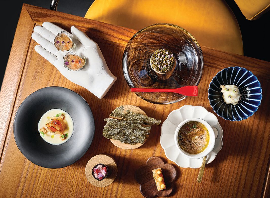 Meticulously plated cuisine is served in creative ways at Akikos. PHOTO BY: JOSEPH WEAVER