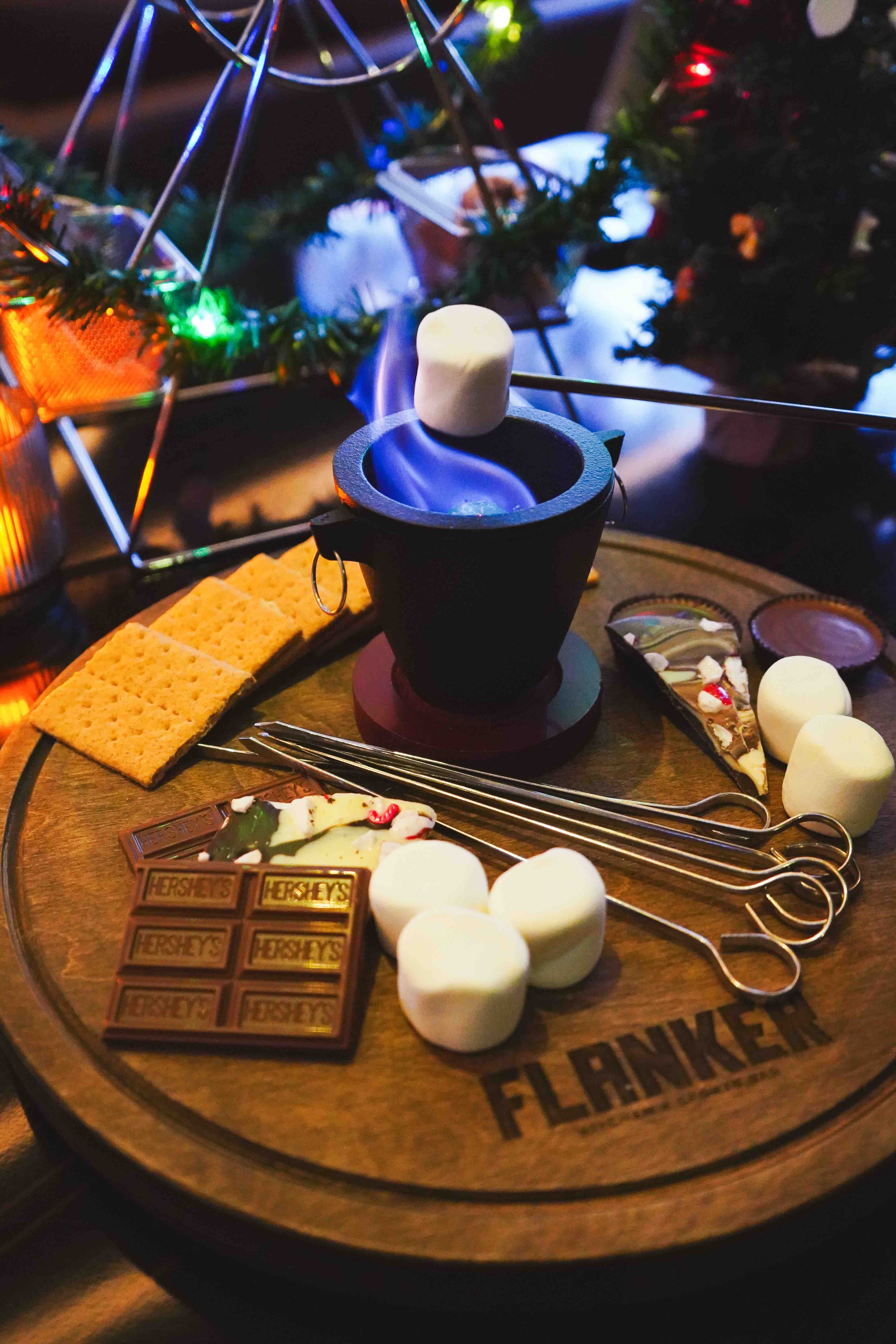 Campfire s'mores from Flanker Kitchen + Sports Bar