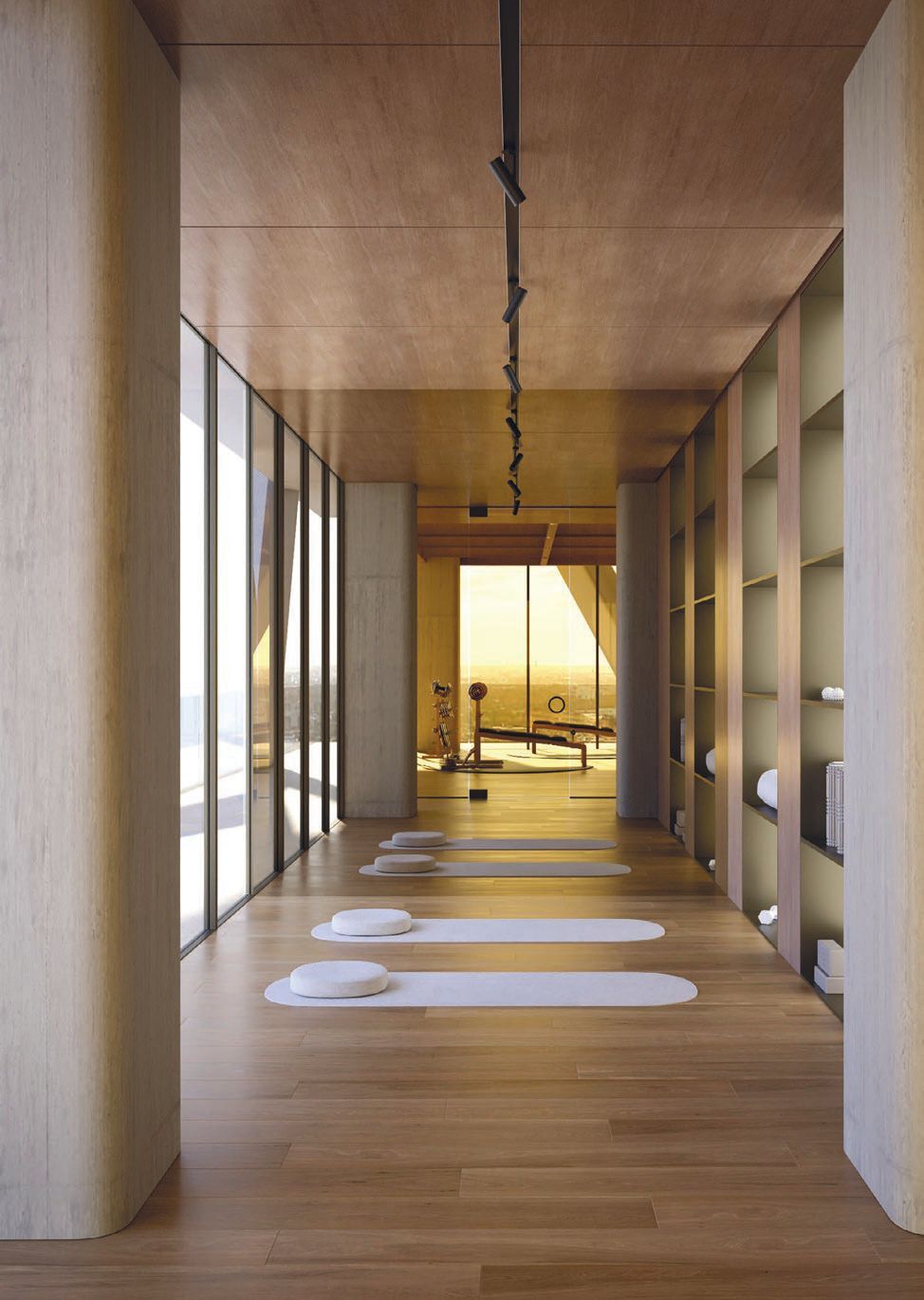 Emphasizing wellness, the mindful sanctuary provides a meditative space PHOTO COURTESY OF HQ RESIDENCES MIAMI