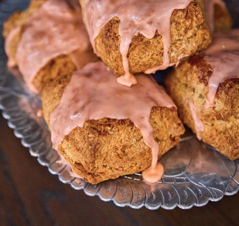 Freshly baked strawberry scones PHOTO BY STUART GOLDENBERG