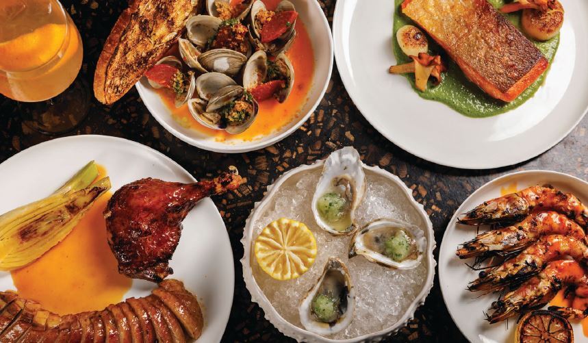 A seafood spread worth the reservation at Seahorse PHOTO BY: ALEX STANILOFF