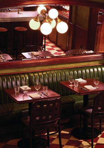 Wild Cherryâs interiors pay homage to its setting, nestled inside the storied Cherry Lane Theatre. PHOTO BY: GENTL + HYERS