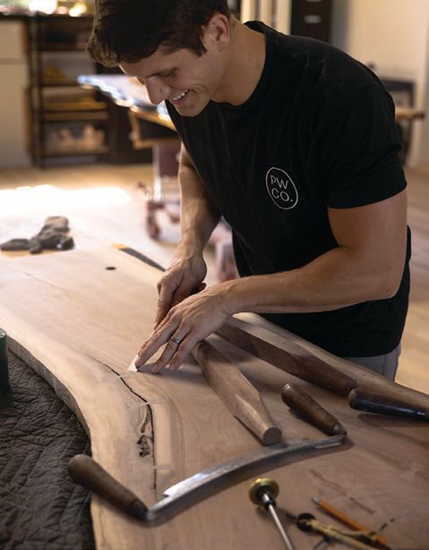 Paramount Wood Co.âs shop manager Zach Berger PHOTO COURTESY OF BRAND