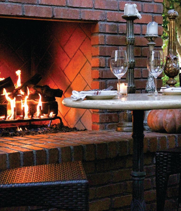 dine by romantic firelight at The House Brasserie. FRANCINE;