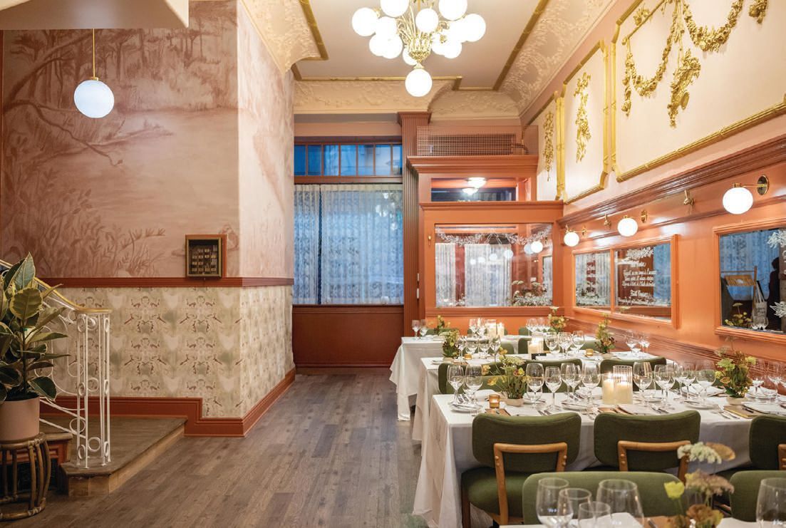 The storied dining room at Jackâs PHOTO BY ROBERT GOMEZ