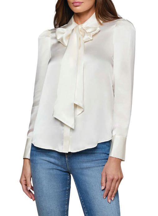 The Honey Silk blouse from LâAGENCE is a must-have piece PHOTO COURTESY OF BRANDS