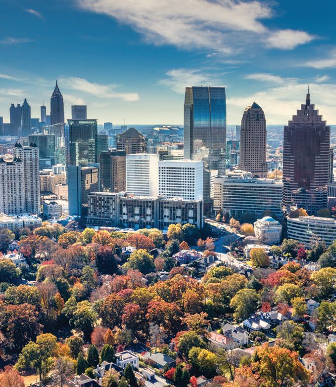 Moxy Downtown has made a mark as Atlantaâs best new staycation. PHOTO BY: RODPHOTOGRAPHY/ADOBE STOCK IMAGES