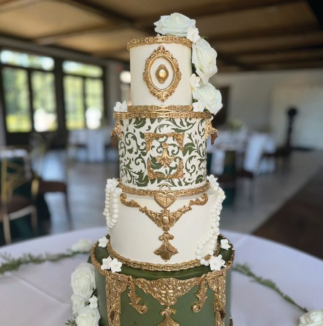 The Purple Sprinkle is a resource for extravagant wedding cakes PHOTO:COURTESY OF: THE PURPLE SPRINKLE