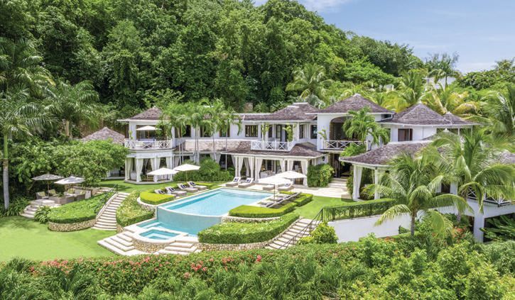 Round Hill Hotel and Villas, Jamaica, boasts private villas and Michelin-level dining. COURTESY OF ROUND HILL HOTEL AND VILLAS