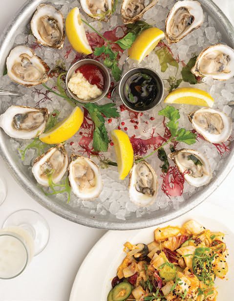 Freshly shucked oysters PHOTO BY MICHAEL BLANCHARD