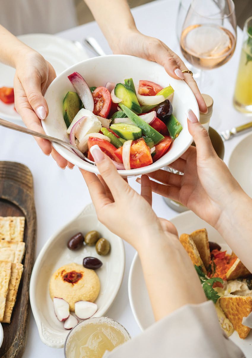 The classic Greek salad PHOTO BY MICHAEL BLANCHARD