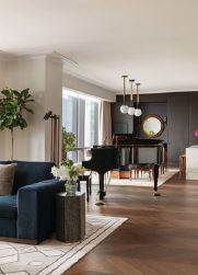 The interior of the Presidential Suite at Raffles, Boston PHOTO COURTESY OF: RAFFLES, BOSTON