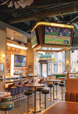 The design-forward interior of Rocco's Sport & Rec. PHOTO COURTESY OF: HOPE BIFULCO