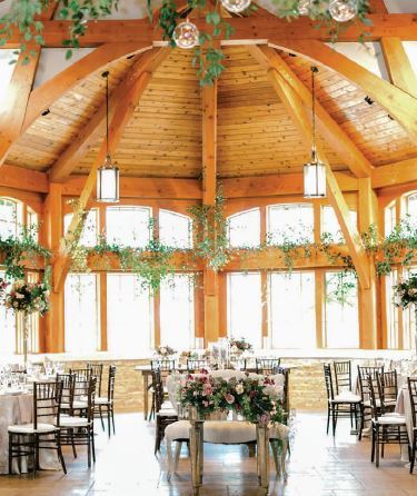 Camp Lucyâs timber-framed Great Hall is a high-demand spot. PHOTO COURTESY OF CAMP LUCY