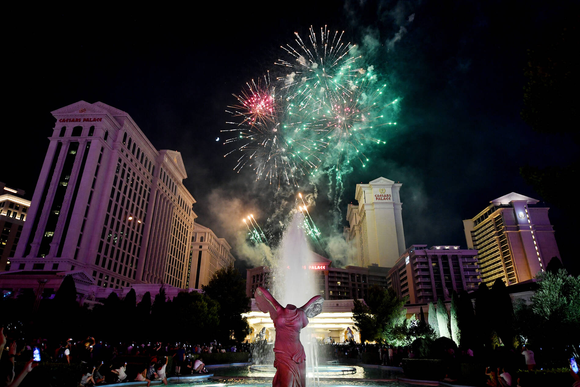Caesars Palace Las Vegas Celebrates Independence Day With A Spectacular Firework Display