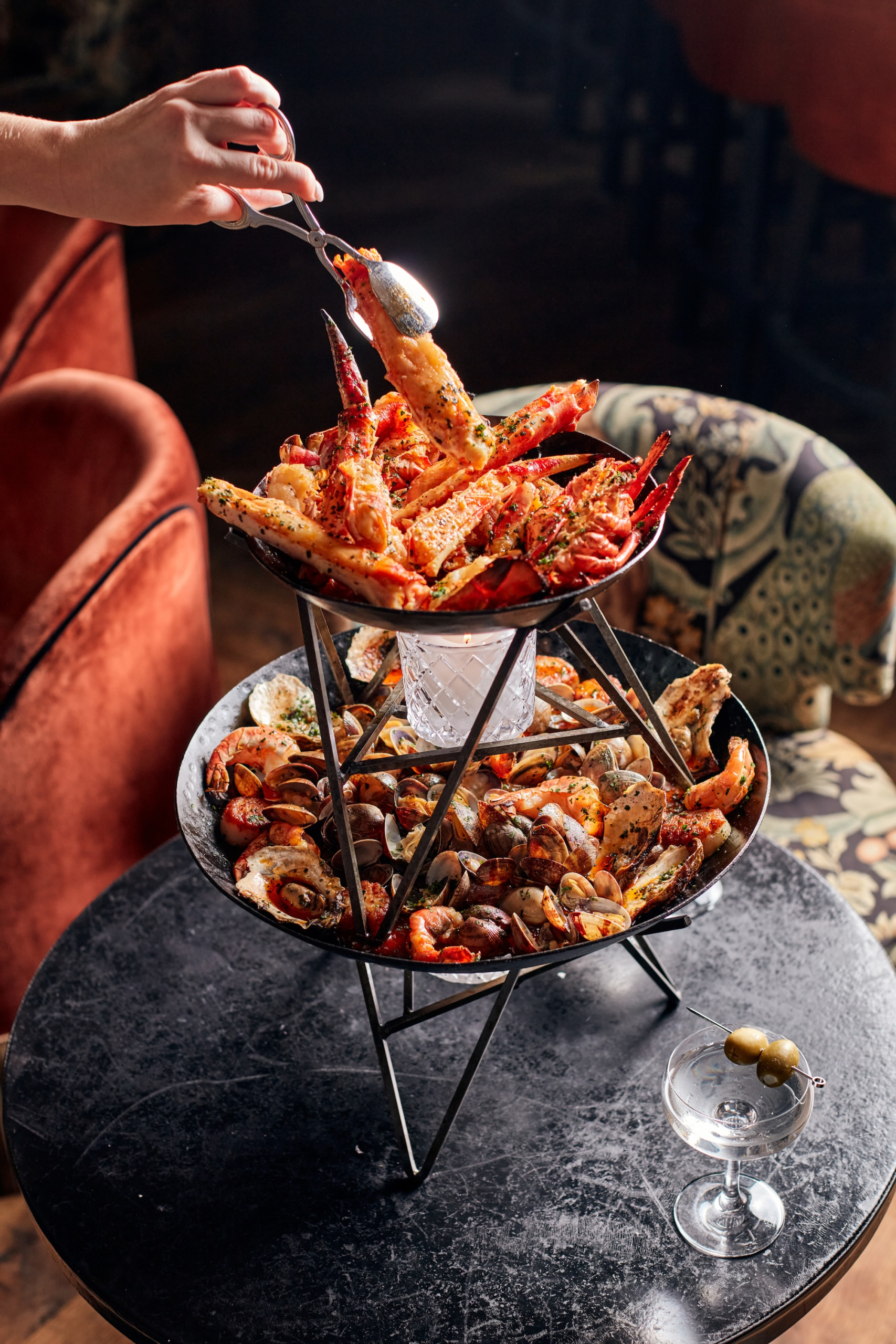 Maple & Ash Fire-Roasted Seafood Tower