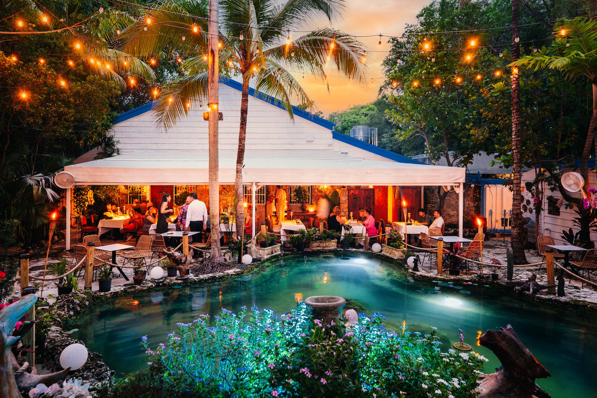 Eos Garden transformed the Pump Water House into a dining destination.