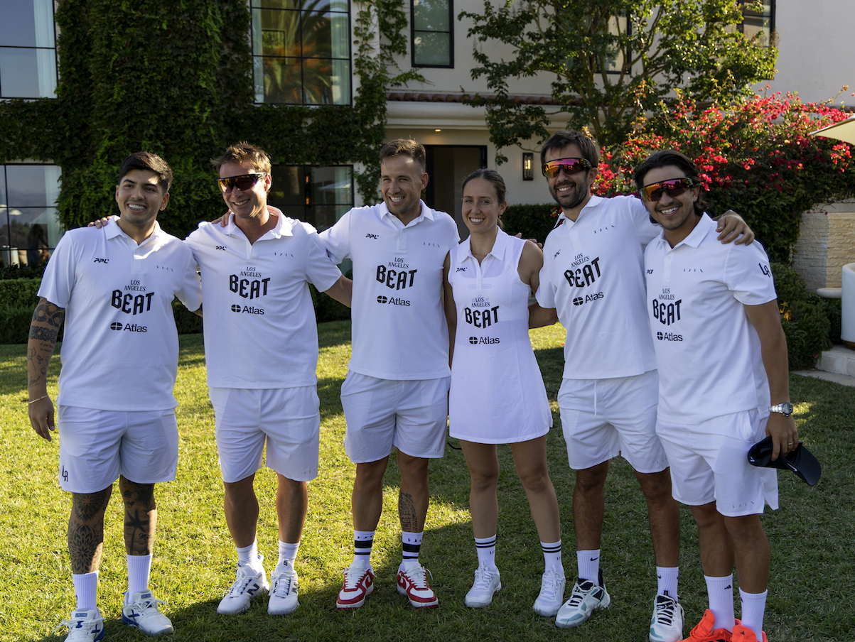 LA Beat players Leonel Aguirre, Jacobo Blanco, Sergio Sanchez Moruno, Julia Polo, Antonio Fernández and Luis Estrada