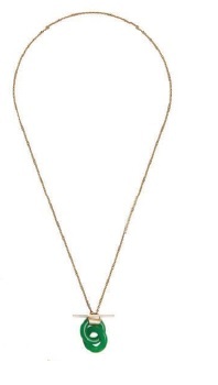 Loren Stewart, Mini Jade Anais necklace, lorenstewart.com PHOTO COURTESY OF BRANDS