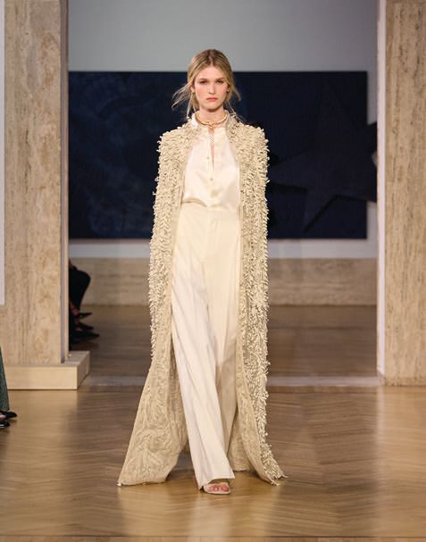 Looks from Fendi’s couture fall 2026 show at the Galleria Nazionale d’Arte Moderna e Contemporanea